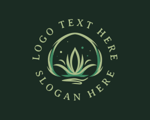 Leaves - Natural Organic Grass logo design