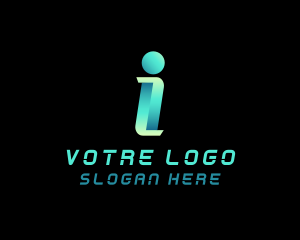 Tech - Cyberspace Technology letter I logo design