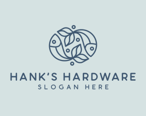 Aquatic Fish Seafood logo design