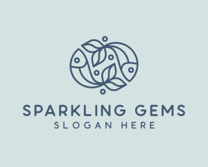 Aquatic Fish Seafood logo design