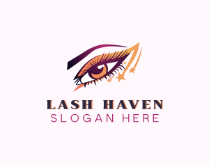 Star Eyelashes Salon logo design