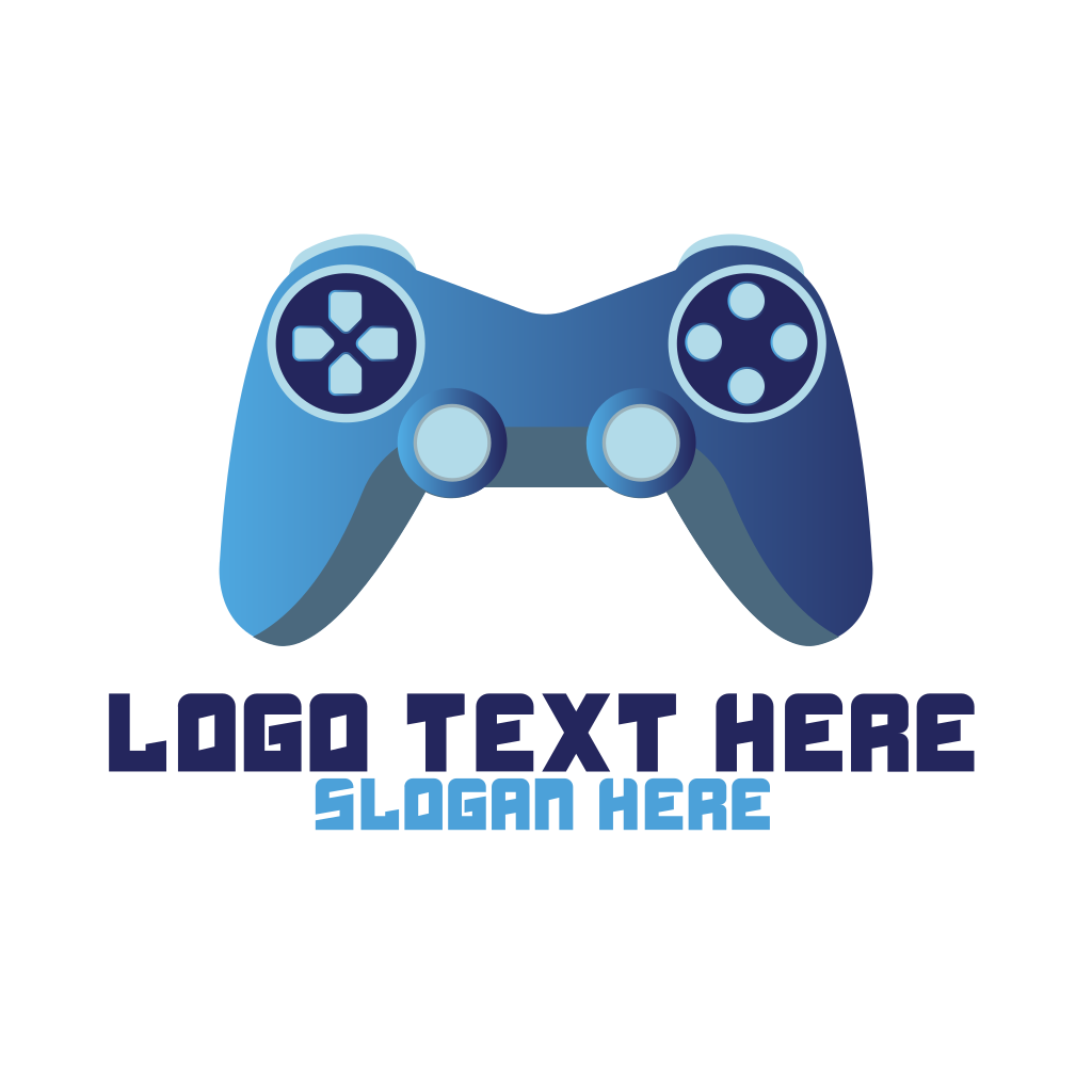 Blue Gamepad Logo - Turbologo Logo Maker