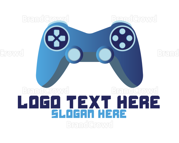 Blue Controller Gaming Logo