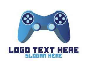 Playstation - Blue Controller Gaming logo design