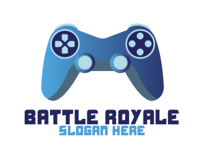 Fortnite - Blue Controller Gaming logo design