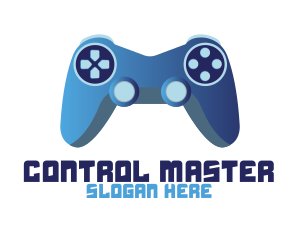 Controller - Blue Controller Gaming logo design