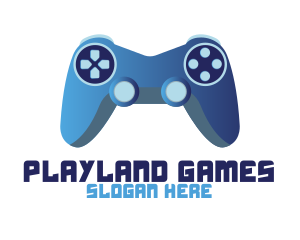 Games - Blue Controller Gaming logo design