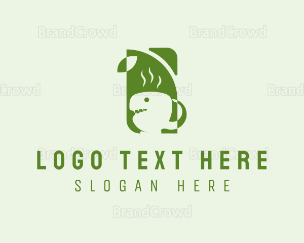 Tea Dinosaur Herb Logo