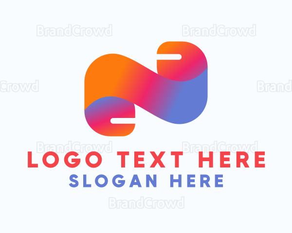 Digital Startup Letter N Logo