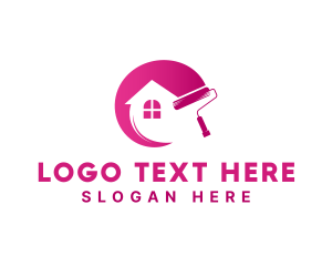 Home Decoration - House Painting Contractor logo design