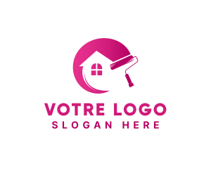Home Decoration - House Painting Contractor logo design