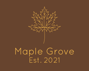 Maple - Minimalist Maple Leaf logo design