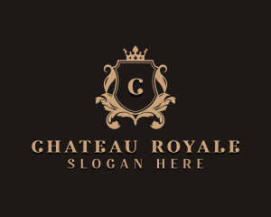 Stylish Royal Shield logo design