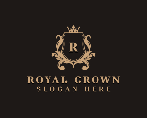 Stylish Royal Shield logo design