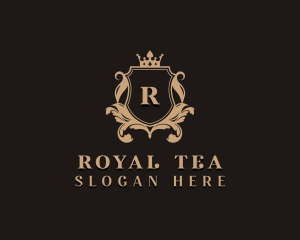 Stylish Royal Shield logo design