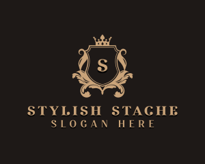 Stylish Royal Shield logo design