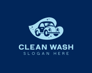 Automobile Car Wash Cleaning logo design