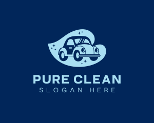 Automobile Car Wash Cleaning logo design