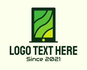 Gadget Store - Green Tablet Tech logo design