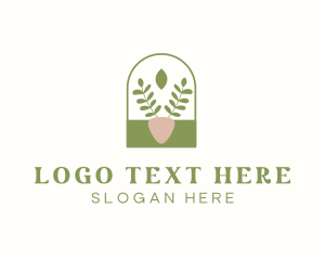 Vegan - Organic Plant Gardening logo design