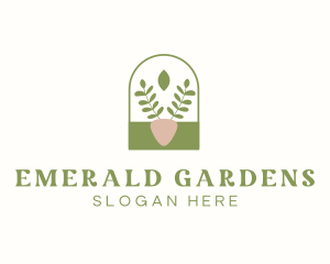 Organic Plant Gardening logo design