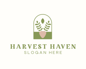 Organic Plant Gardening logo design