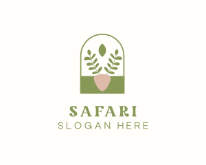 Vegan - Organic Plant Gardening logo design