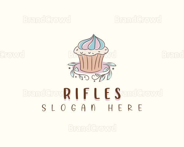 Sweet Dessert Cupcake Logo