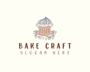 Sweet Dessert Cupcake  logo design