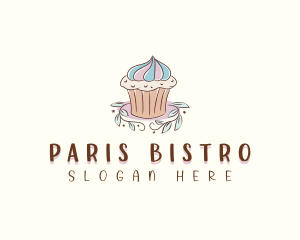 Sweet Dessert Cupcake  logo design