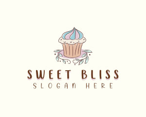 Sweet Dessert Cupcake  logo design