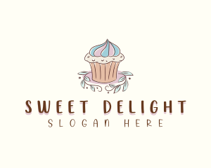 Sweet Dessert Cupcake  logo design