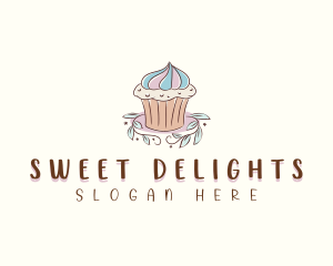 Sweet Dessert Cupcake  logo design