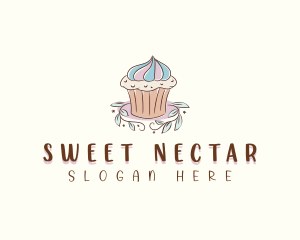 Sweet Dessert Cupcake  logo design