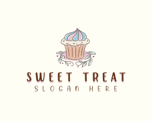 Sweet Dessert Cupcake  logo design