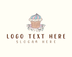 Cupcake - Sweet Dessert Cupcake logo design