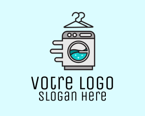 Laundromat Clothes Hanger  Logo