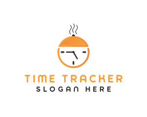 Food Timer Clock logo design