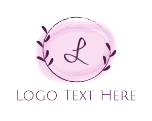 Watercolor Circle Letter Logo