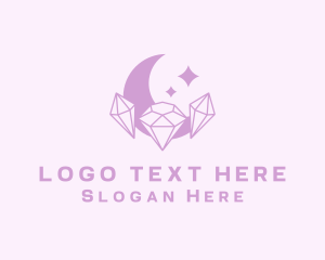 Cosmic - Crystal Gem Moon logo design