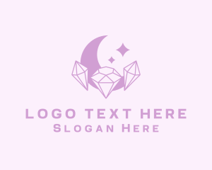 Jeweler - Crystal Gem Moon logo design