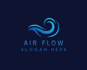 Air Wind Wave logo design