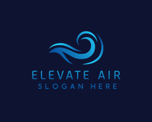 Air Wind Wave logo design