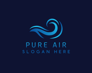 Air Wind Wave logo design