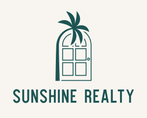 Palm Tree Door logo design