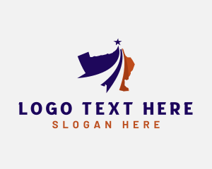 Government - Texas Map Tourism logo design