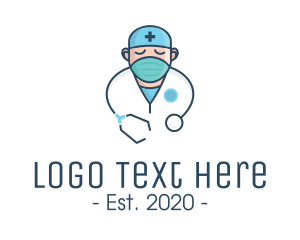 Surgical Mask - Medical Doctor Nurse logo design