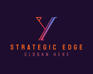 Online - Digital Modern Letter Y logo design