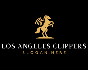 Pegasus Horse Equestrian Logo