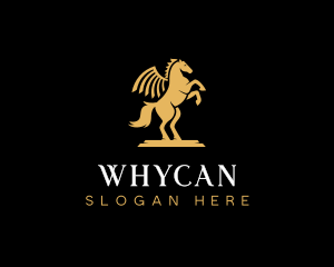 Pegasus Horse Equestrian Logo